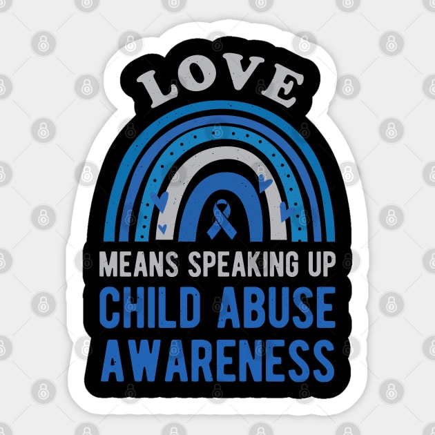 Child Abuse Awareness Prevention Month Sticker by Crea8Expressions